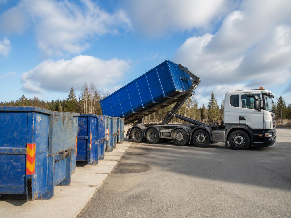 Vaihtolavapalvelut – vaihtolavoja ja koukkulava-auto